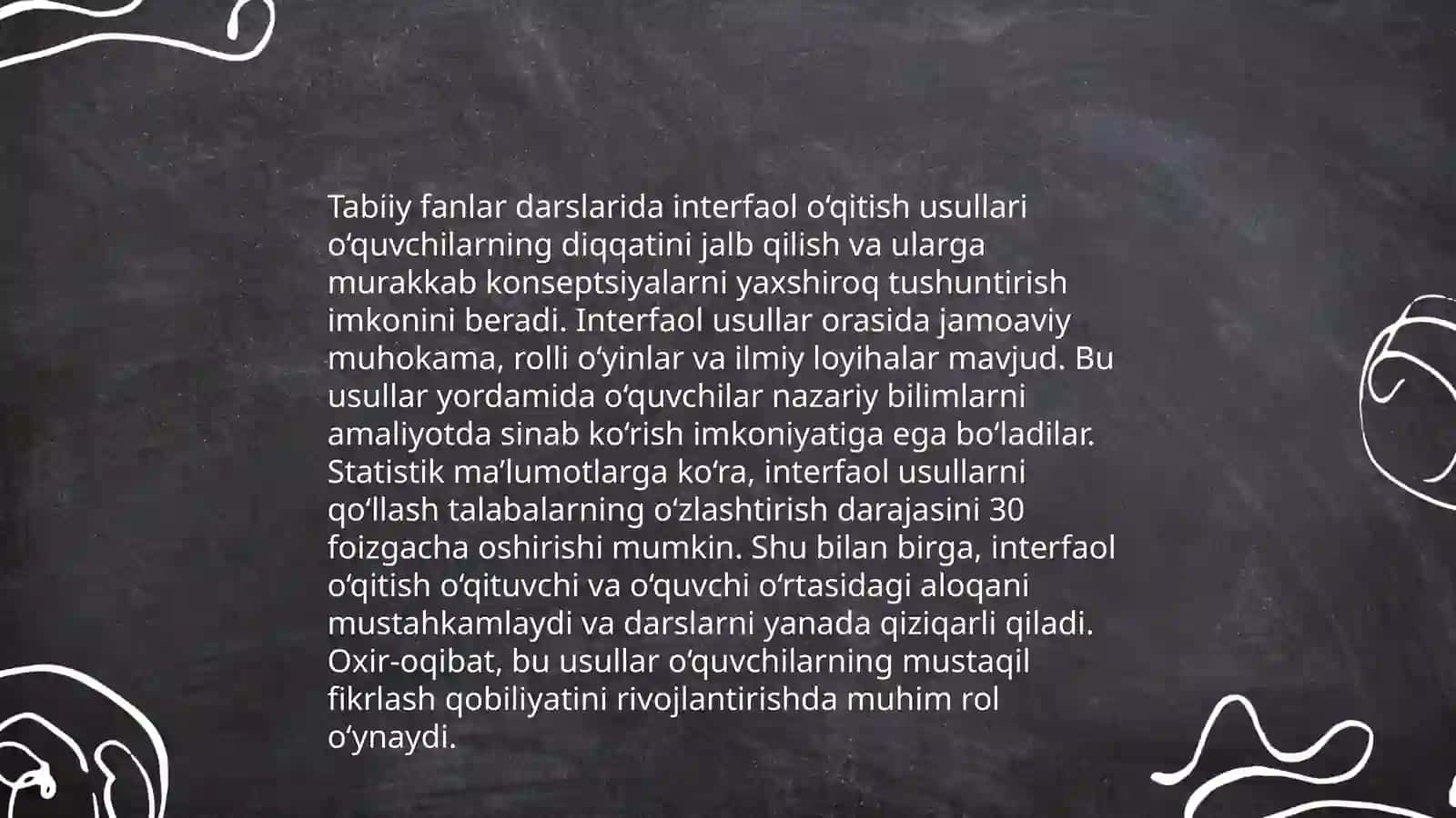 Tabiiy fanlar darslarida zamonaviy pedagogik texnologiyalardan foydalanish 3