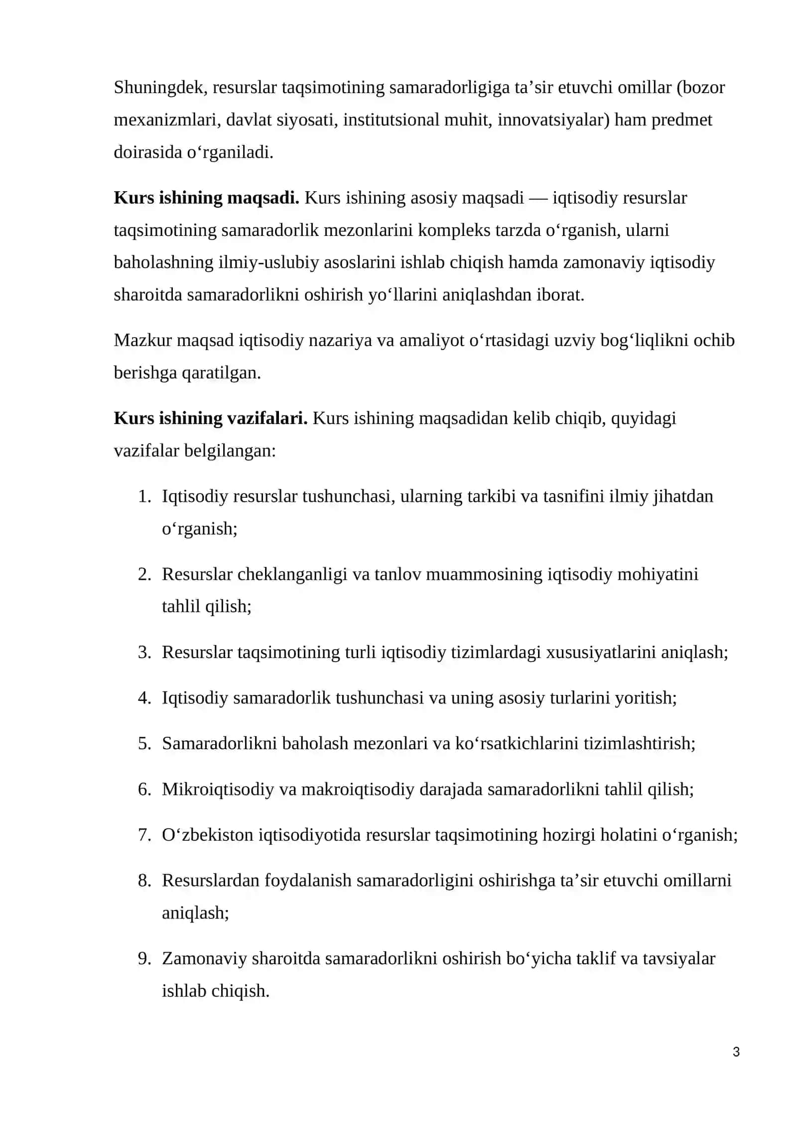 IQTISODIY RESURSLAR TAQSIMOTINING NAZARIY ASOSLARI VA ULARNING NOTEKIS TAQSIMLANISHI 3