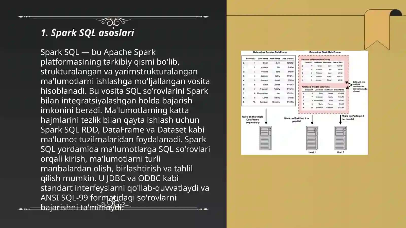 Spark SQL ma'lumotlarni ramkalarini qayta ishlash 3