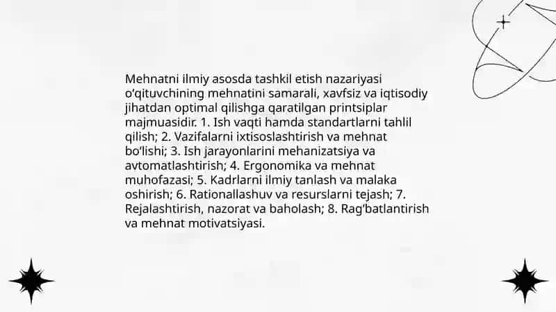 Hozirgi zamon oʻqituvchisi mehnatini ilmiy asosda tashkil etish asoslari 3