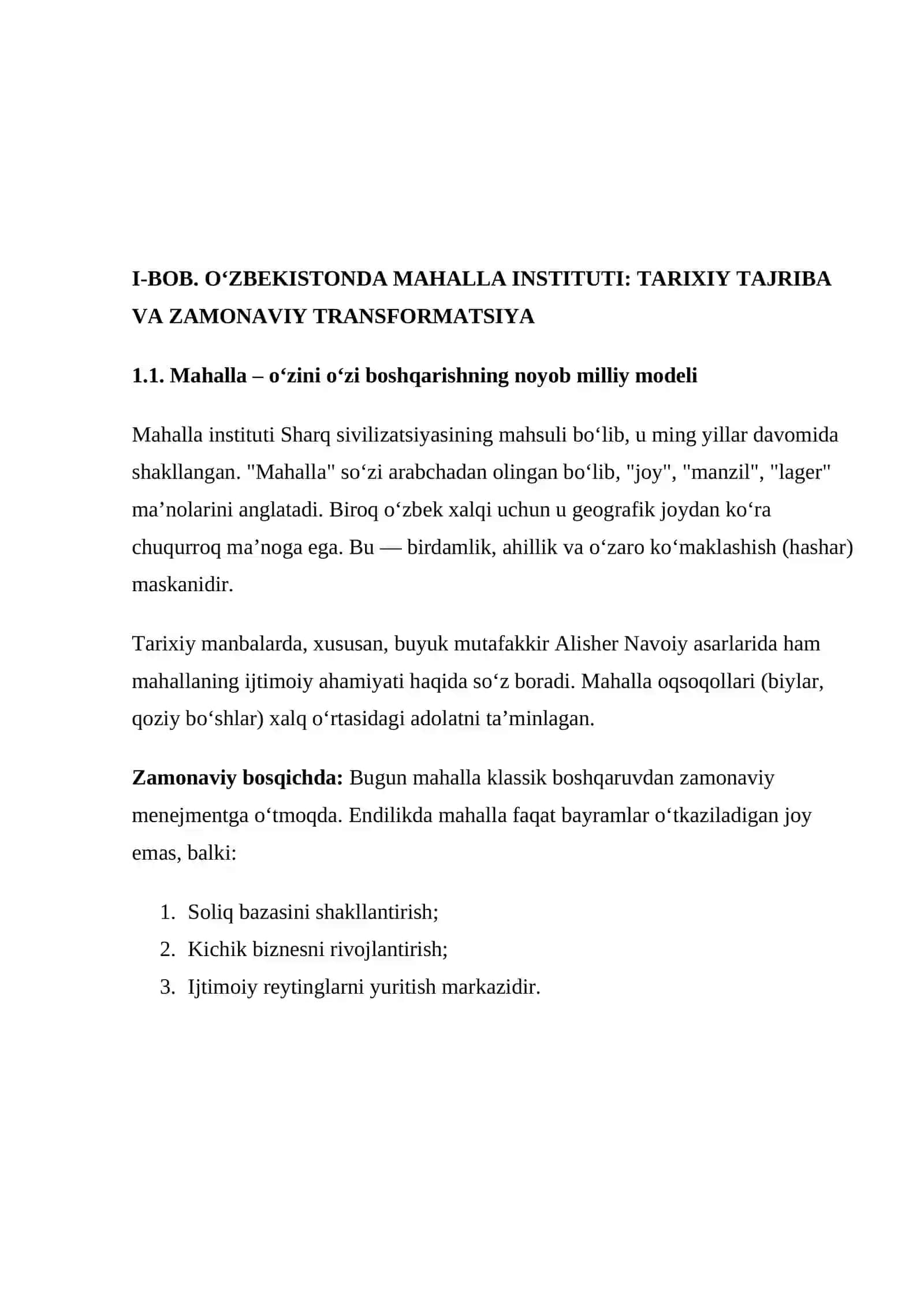 2026-yil – Mahallani rivojlantirish va jamiyatni yuksaltirish yili: Islohotlarning yangi bosqichi 3