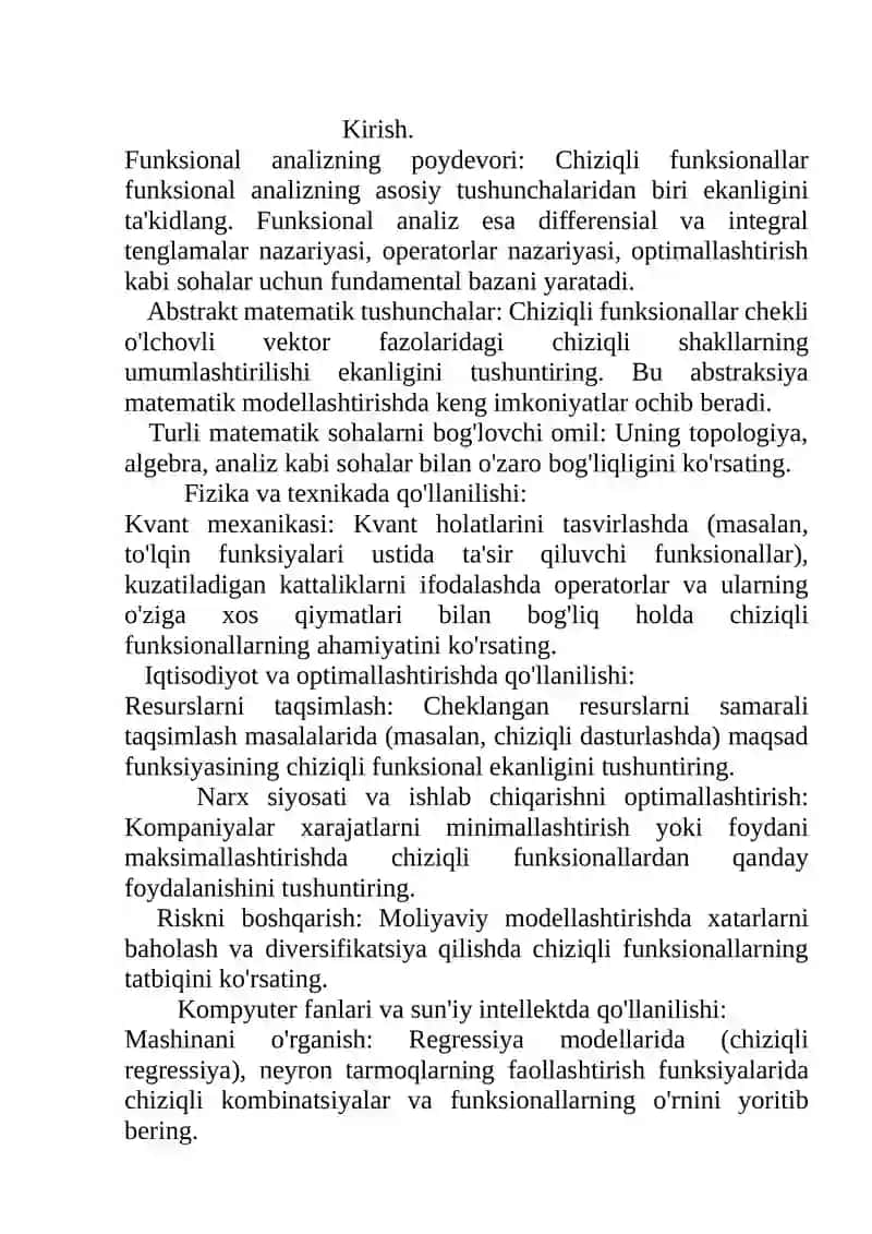 Chiziqli funksionallar 3