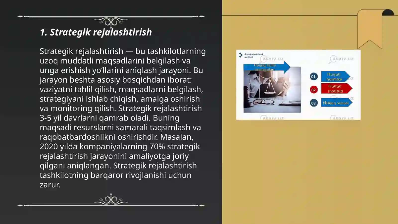 Strategik rejalashtirish 3