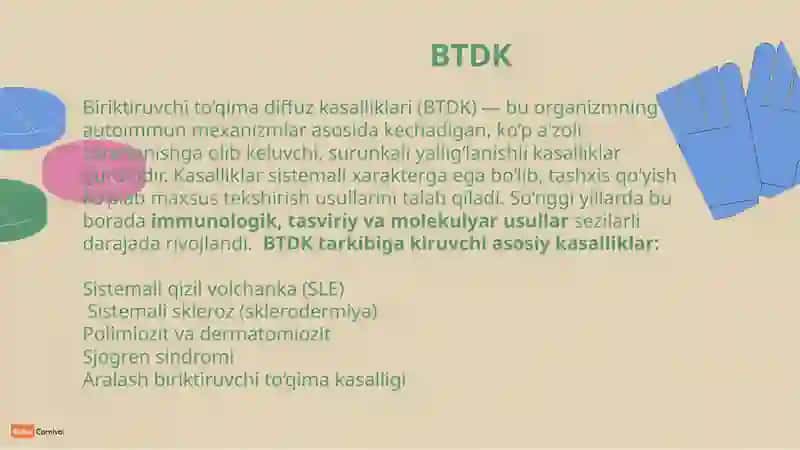 Biriktiruvchi toʻqimadiffuz kasalliklari monaviy tekshirish usullari 3