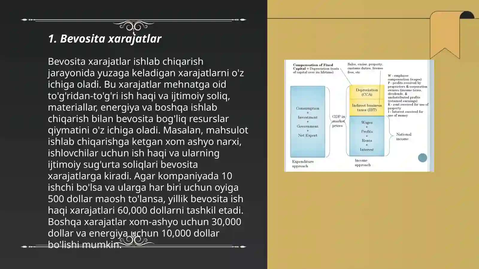 Bevosita xarajatlar 3