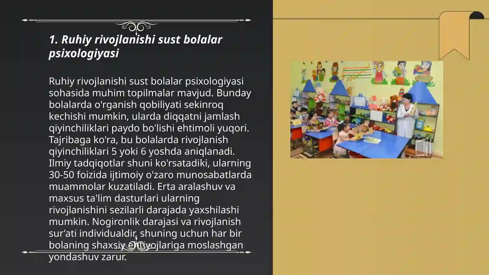 Ruhiy rivojlanishi sust bolalar psixologiyasi 3