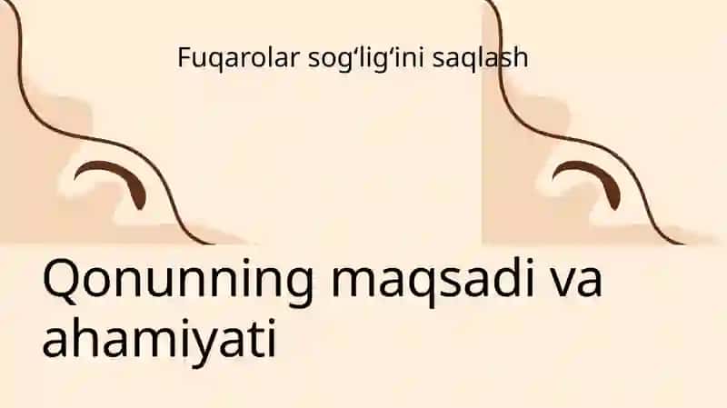 Fuqarolar sog‘lig‘ini saqlash to‘g‘risidagi qonunning mohiyati 3