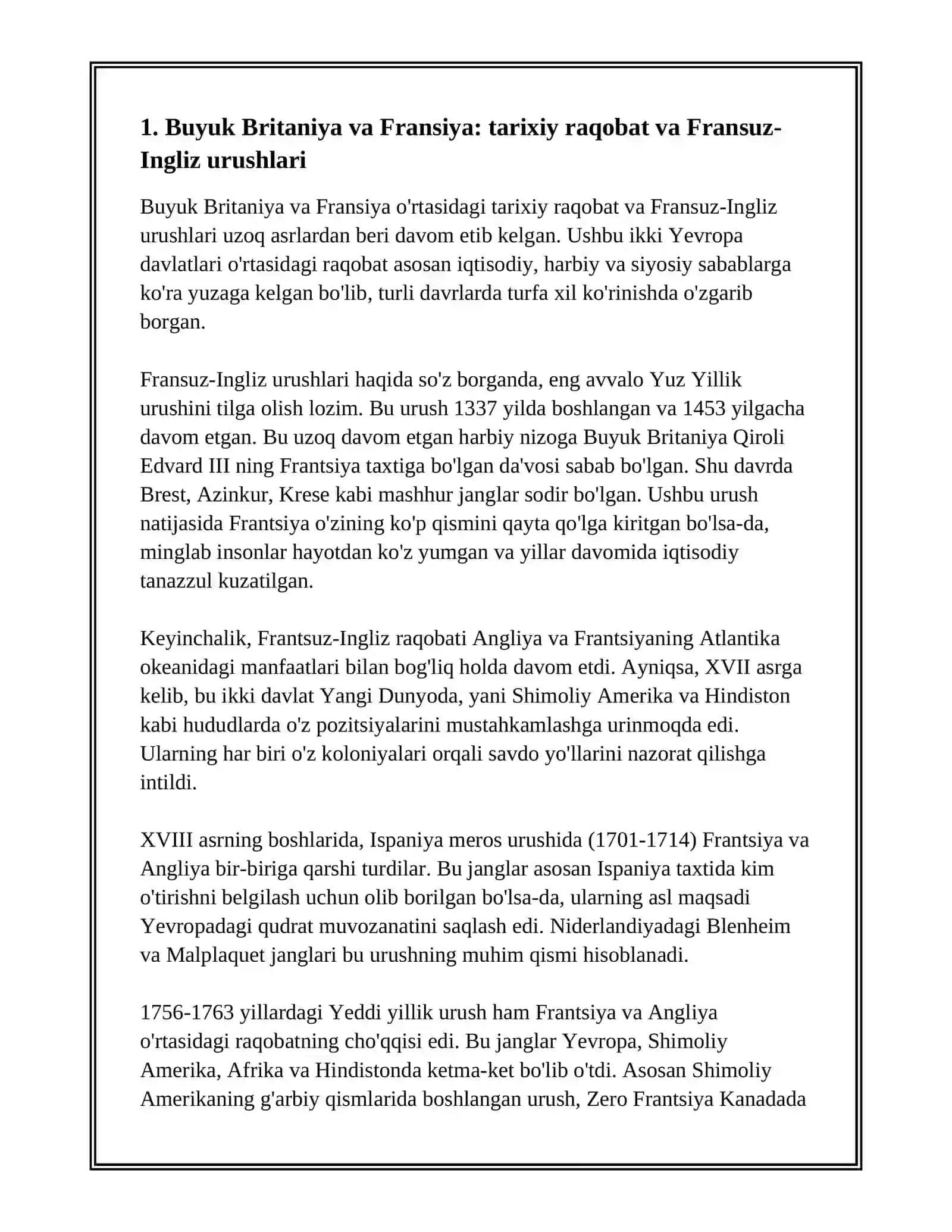 BUYUK BRITANIYA VA FRANSIYA 3