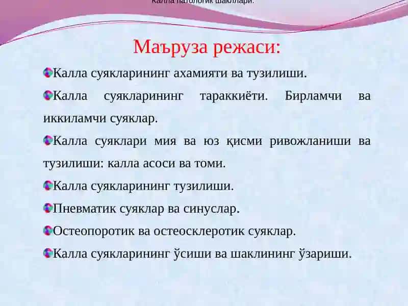 КАЛЛА СУЯКЛАРИНИНГ ТАРАҚҚИЁТИ ВА ТУЗИЛИШИ 3