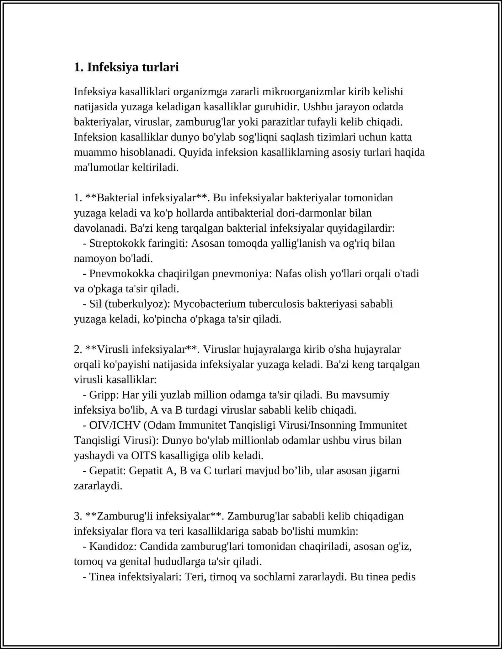 INFEKSIYA VA INFEKSION JARAYON 3