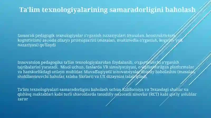 Pedagogik texnologiyaning ilmiy nazariy asoslari 3