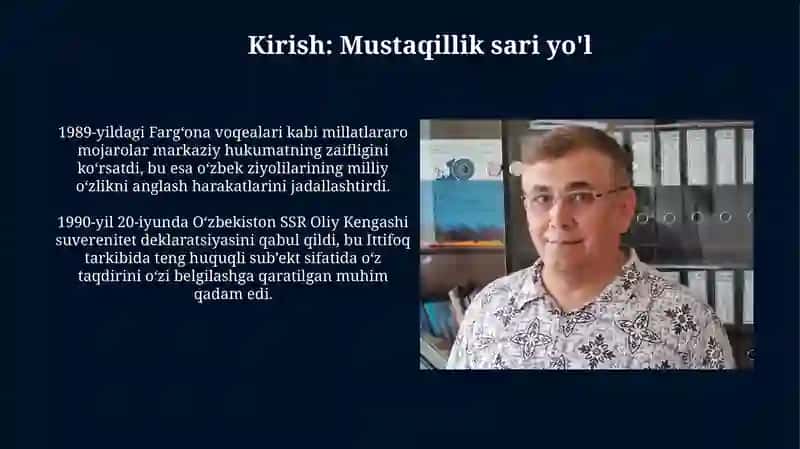 Mustaqil O'zbekiston Respublikasining tashkil topishi va uning tarixiy ahamiyati 3