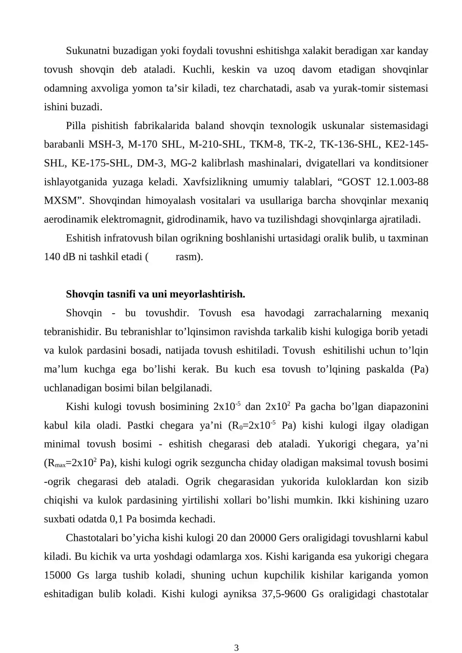 Shovqin va titrashdan himoyalanish 3