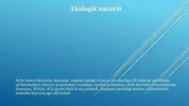 Metallar korroziyasiga qarshi kurashish usullari 3