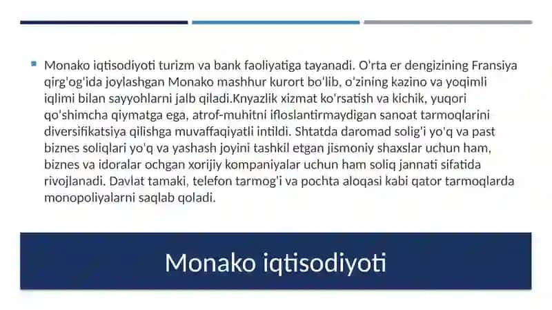 Manoko davlati iqtisodiyoti 3