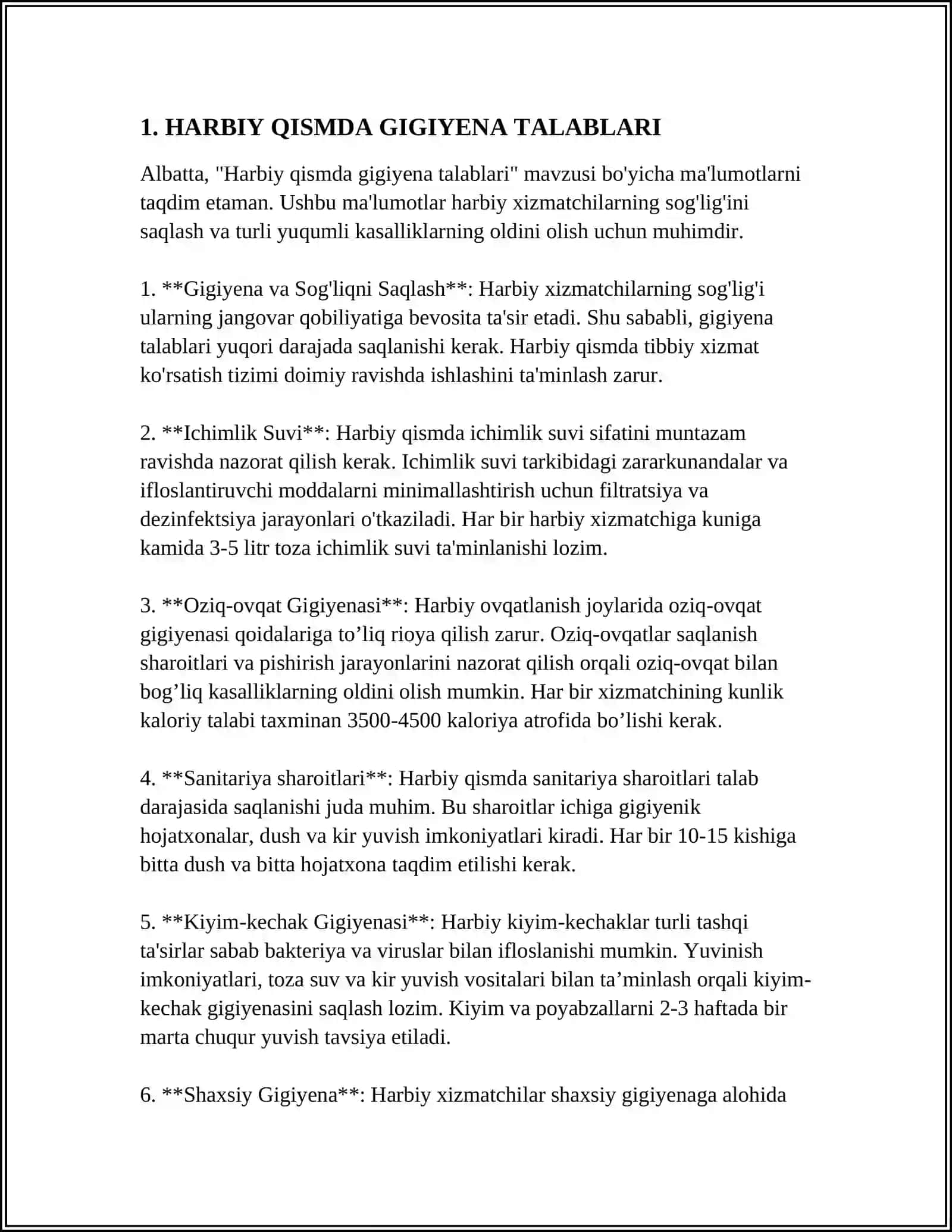HARBIY QISMDA DAVOLASH - PROFILAKTIKA TADBIRLARINI QIYOSIY XILMA-XILLIGI 3