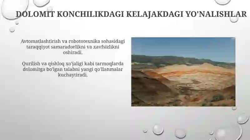 Dolomit chaqiq toshini olish texnologiyasi 3