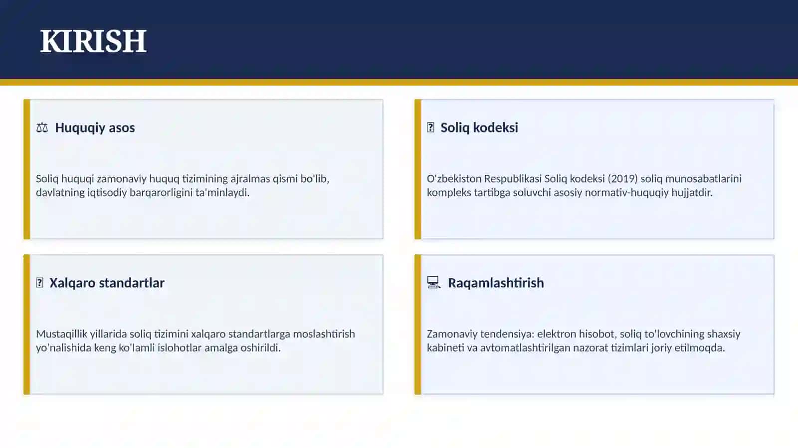 SOLIQ HUQUQI TUSHUNCHASI, PREDMETI, TIZIMI VA USULI 3