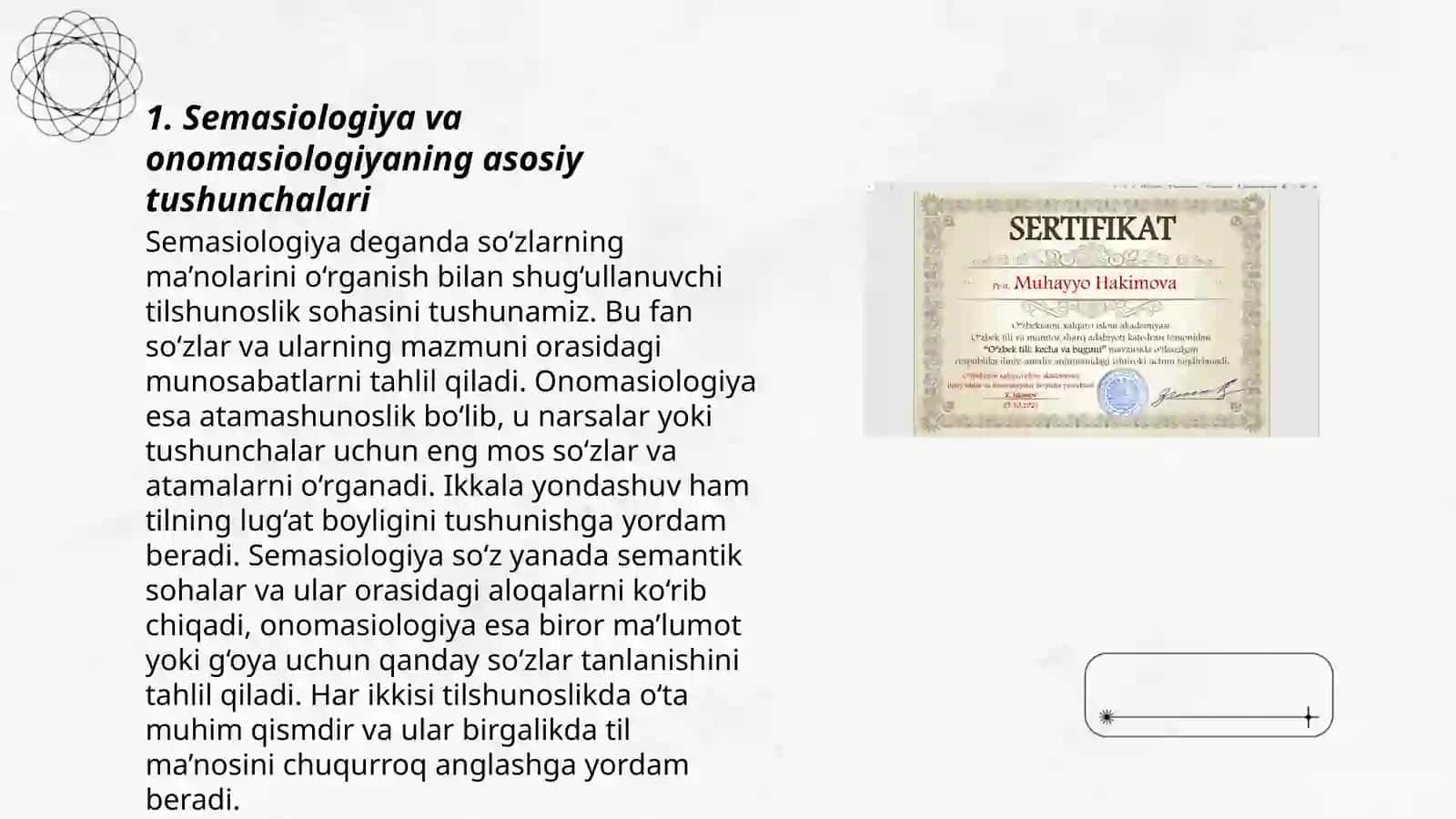 Semasiologiya va onomasiologiya leksik semantikaning ikki aspekti 3