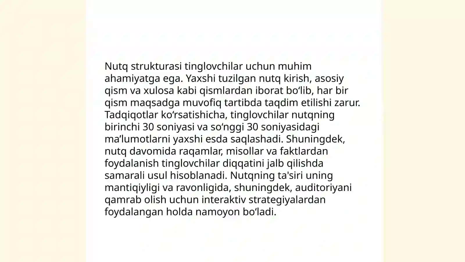 O'qituvchi nutqini to'g'riligi, ravonligi aniqligi va ta'sirchanligini oshirish 3