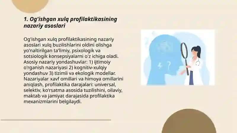 Og'ishgan xulq profilaktikasining psixologik uslublari 3