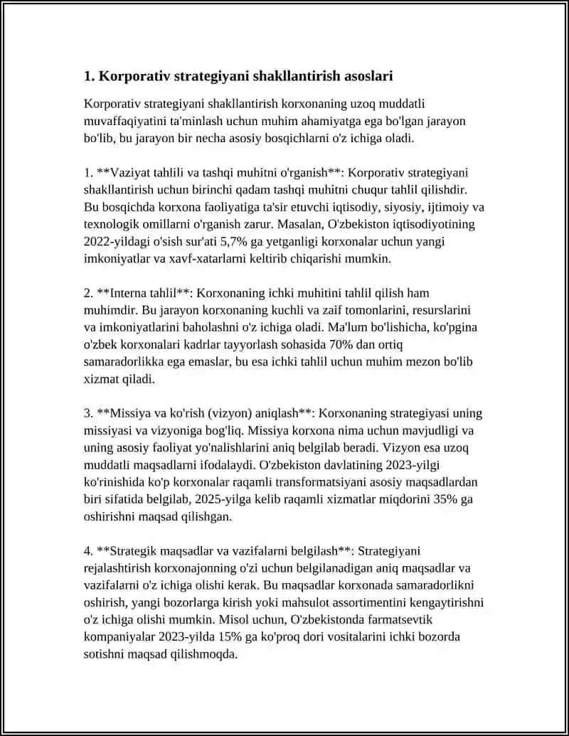 ARTEL KORPORATIV STRATEGIYASI 3