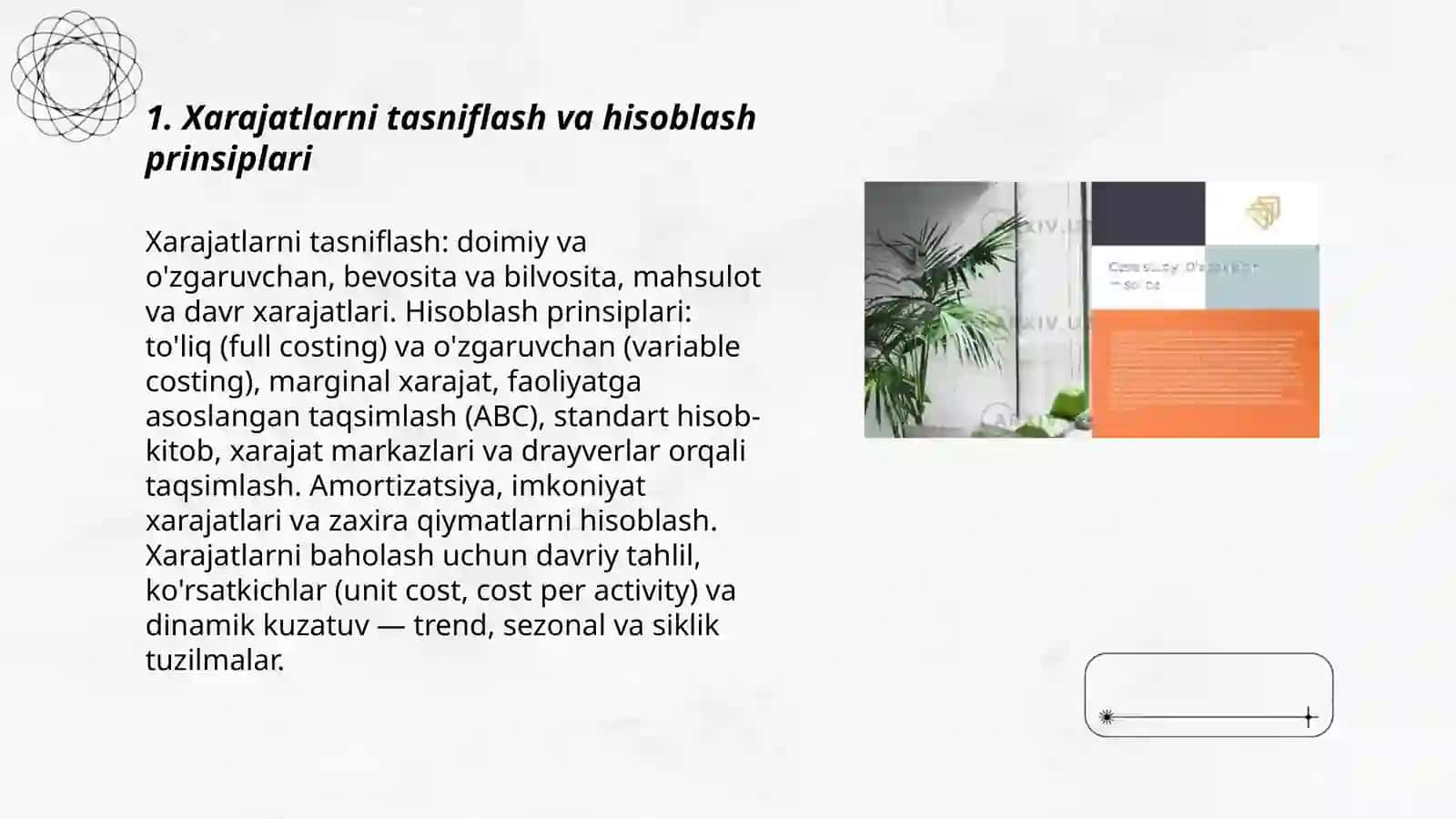 Xarajatlarni baholash va ularning dinamikasi 3