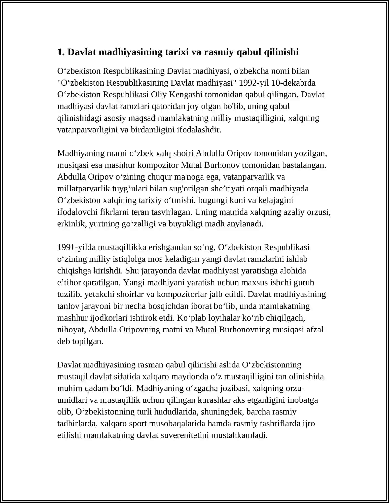 O‘ZBEKISTON RESPUBLIKASI OLIY TA’LIM FAN VA INNOVATSIYA VAZIRLIGI 3