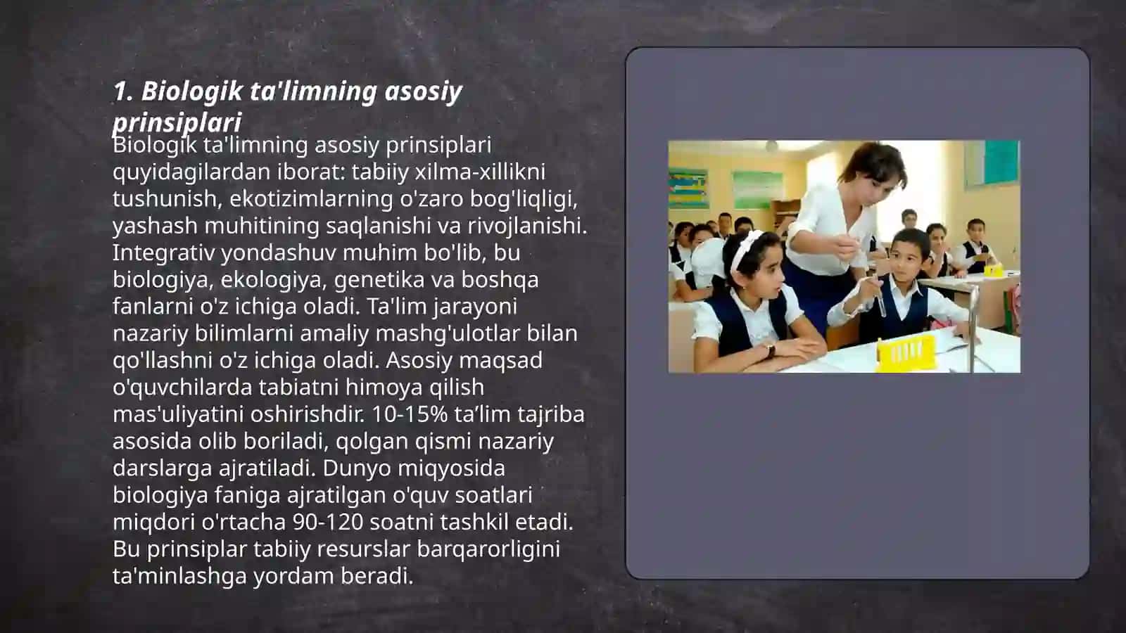 Biologik ta'limning o'ziga xos tomonlari 3