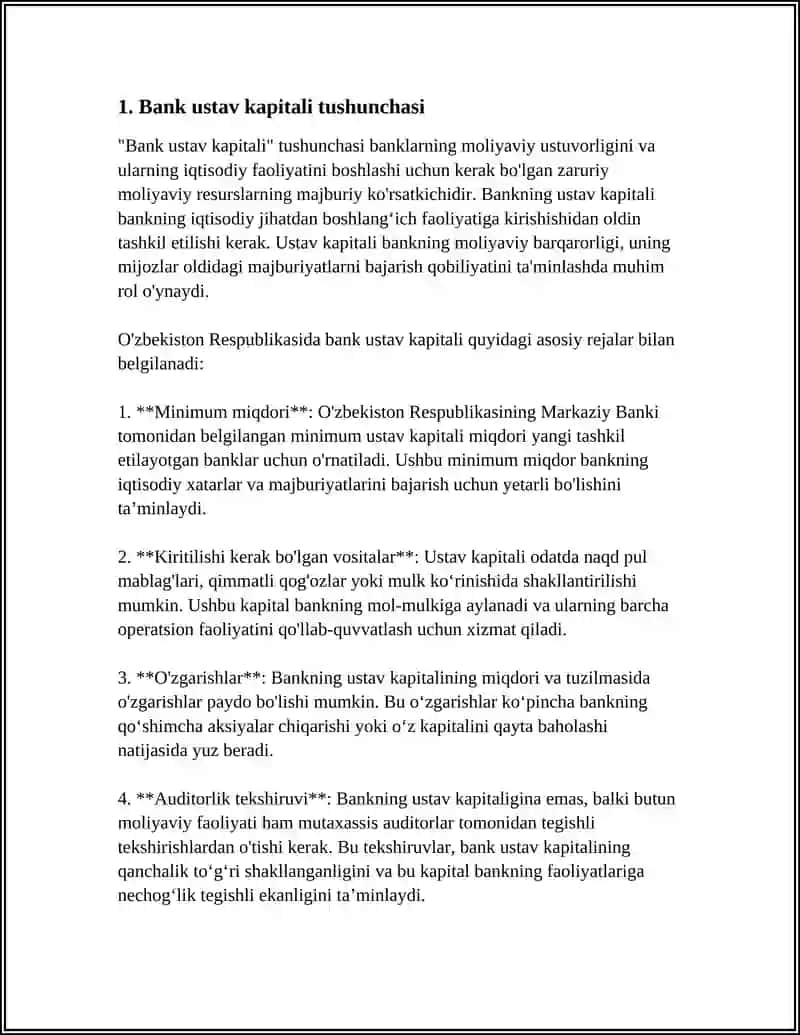 BANK USTAV KAPITALINI SHAKILLANTIRISH HISOBI 3
