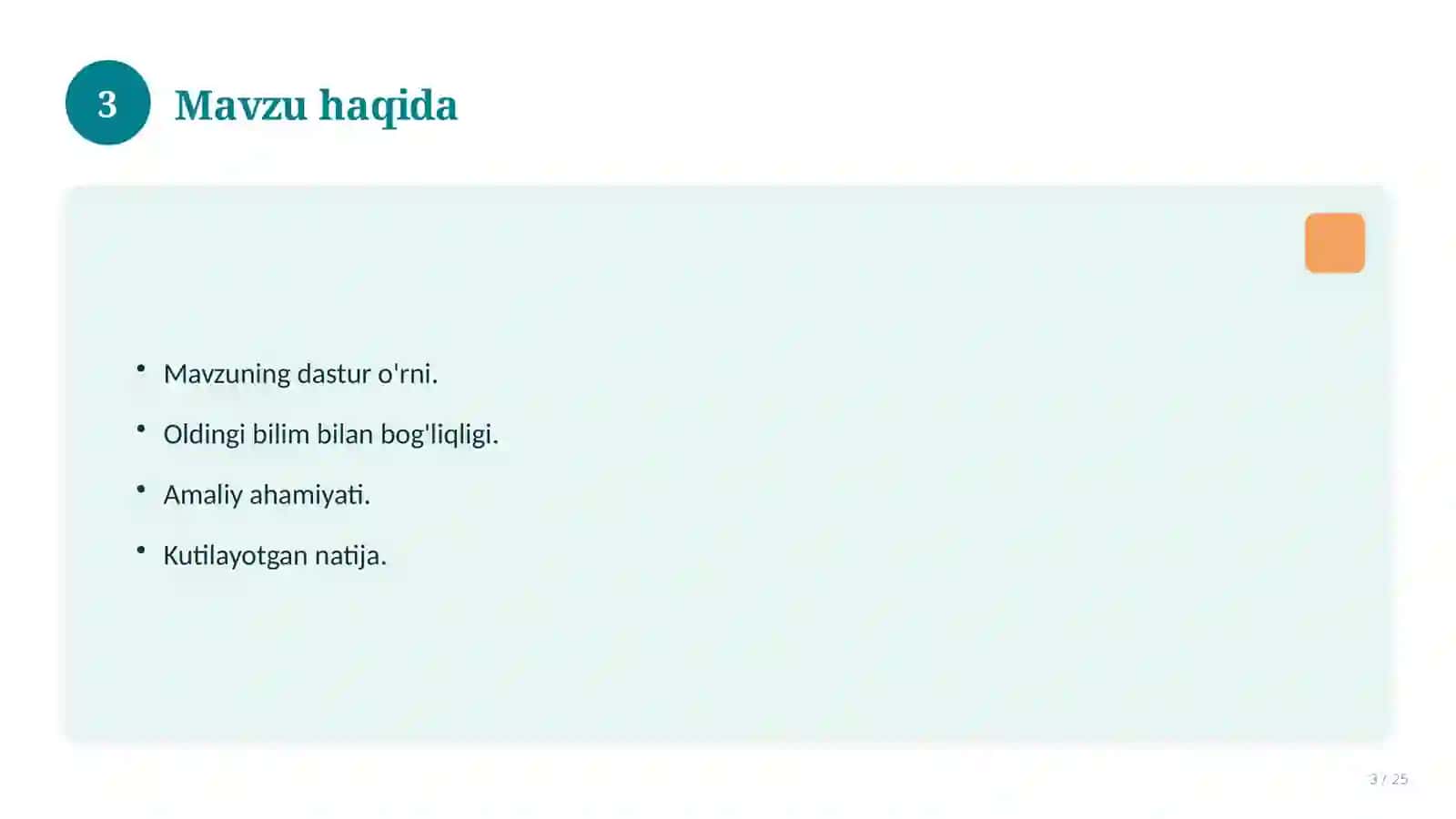 Matematika fanidan 7-sinf uchun ochiq dars ishlanmasi 3