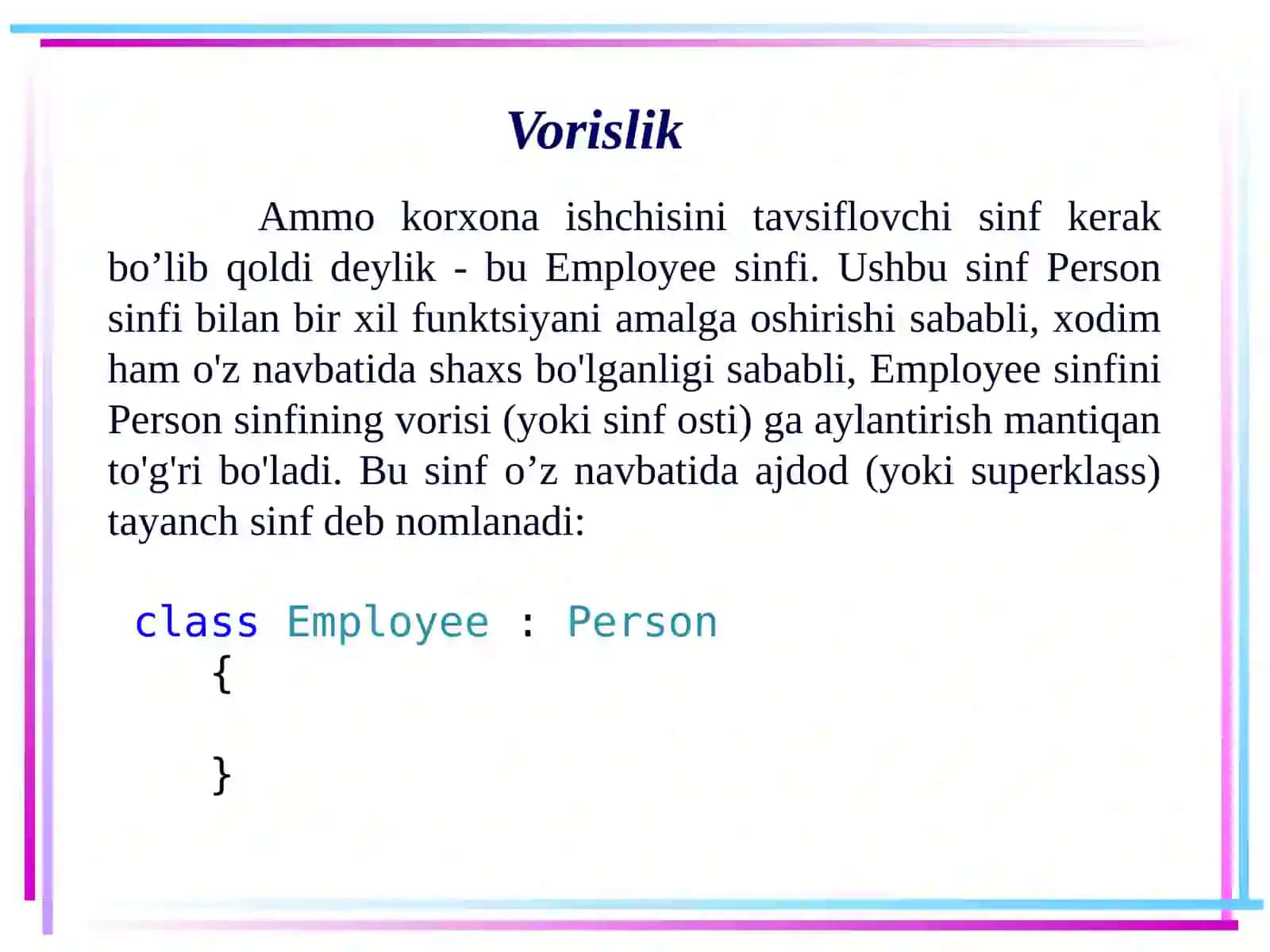 Vorislik 3