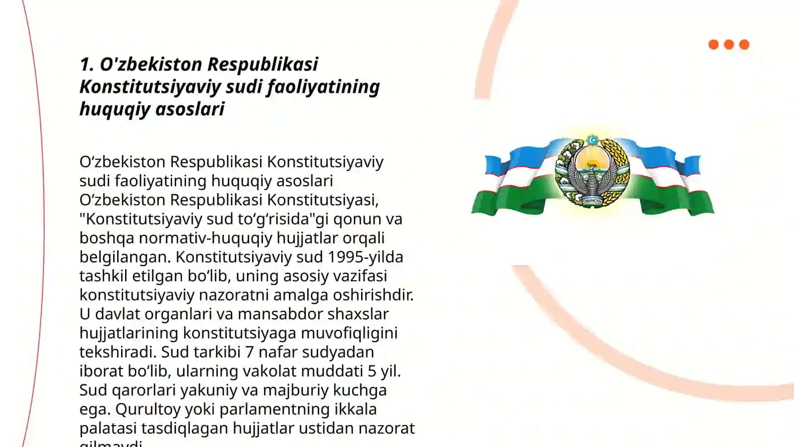 O'zbekiston Respublikasi Konstitutsiyaviy sudi 3