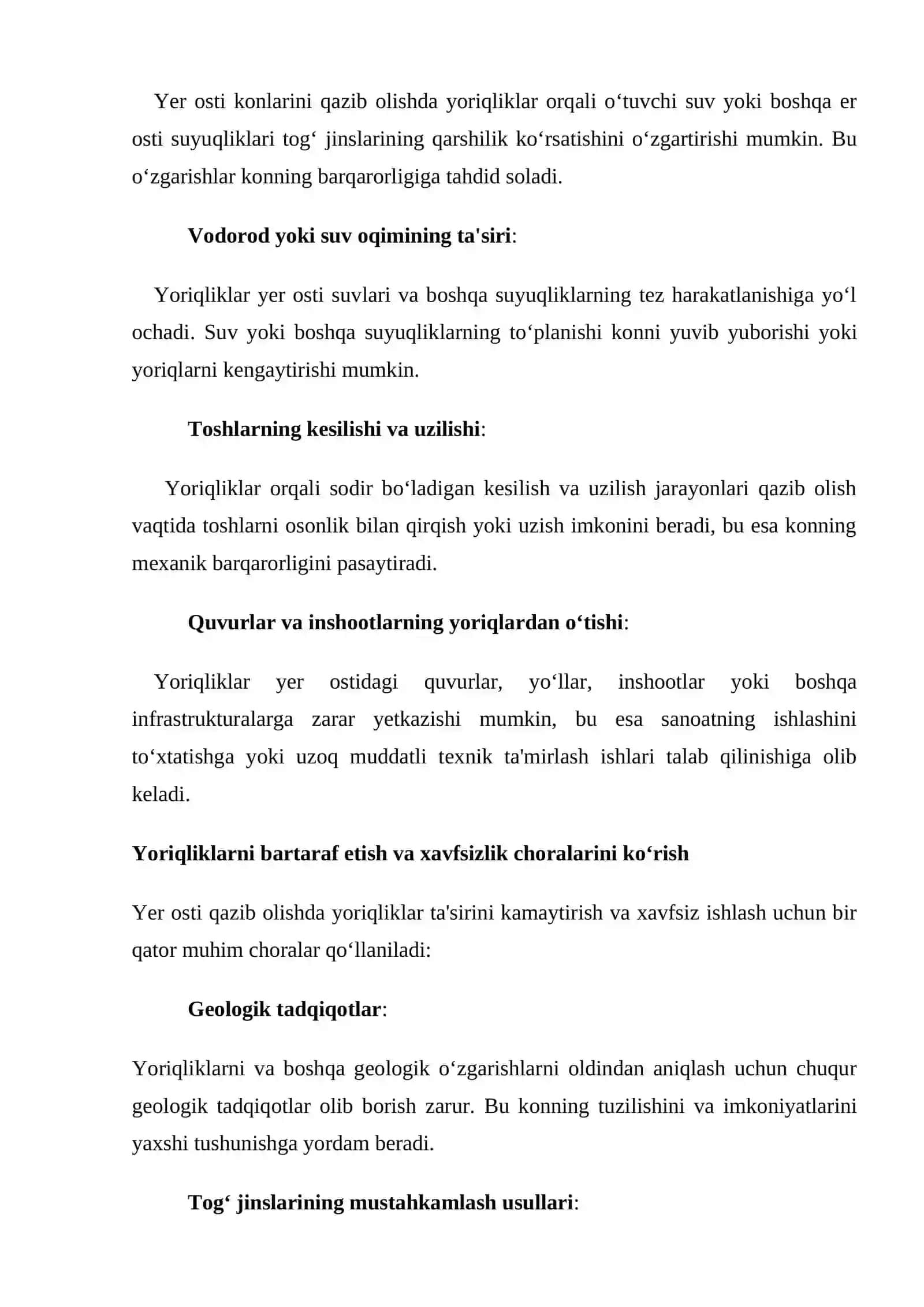 Tog' jinslari massivning yoriqlilik o'rganish va tasvirlash usullari 3