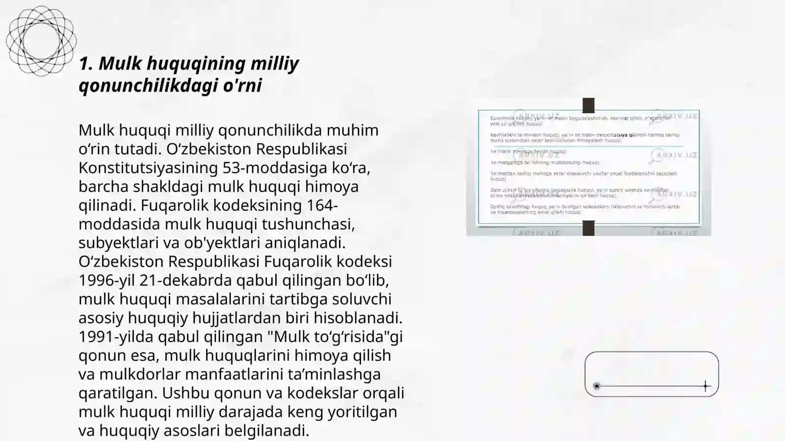 Mulk huquqining kollizion masalalari 3