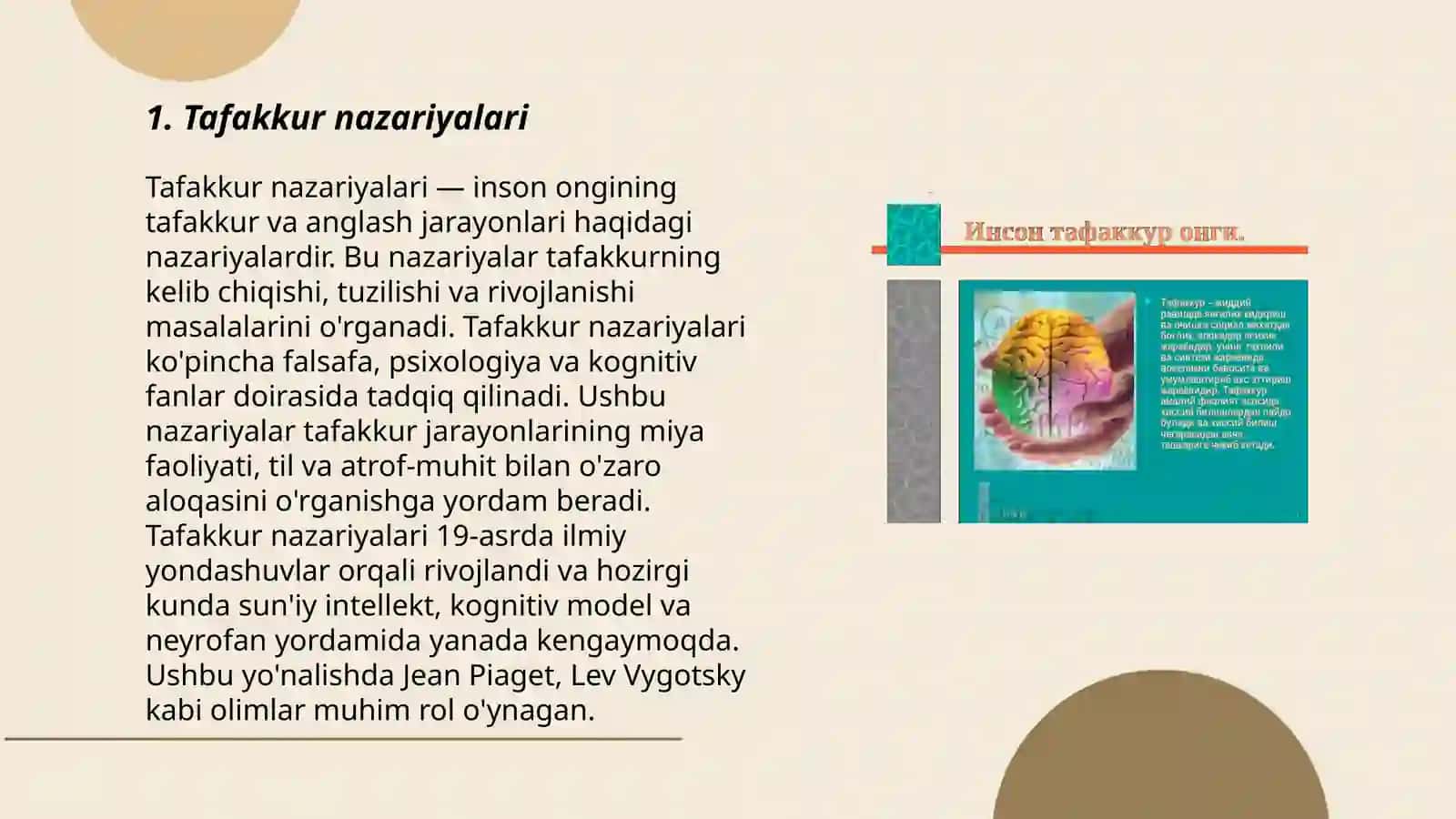 Tafakkur operatsiyalari 3