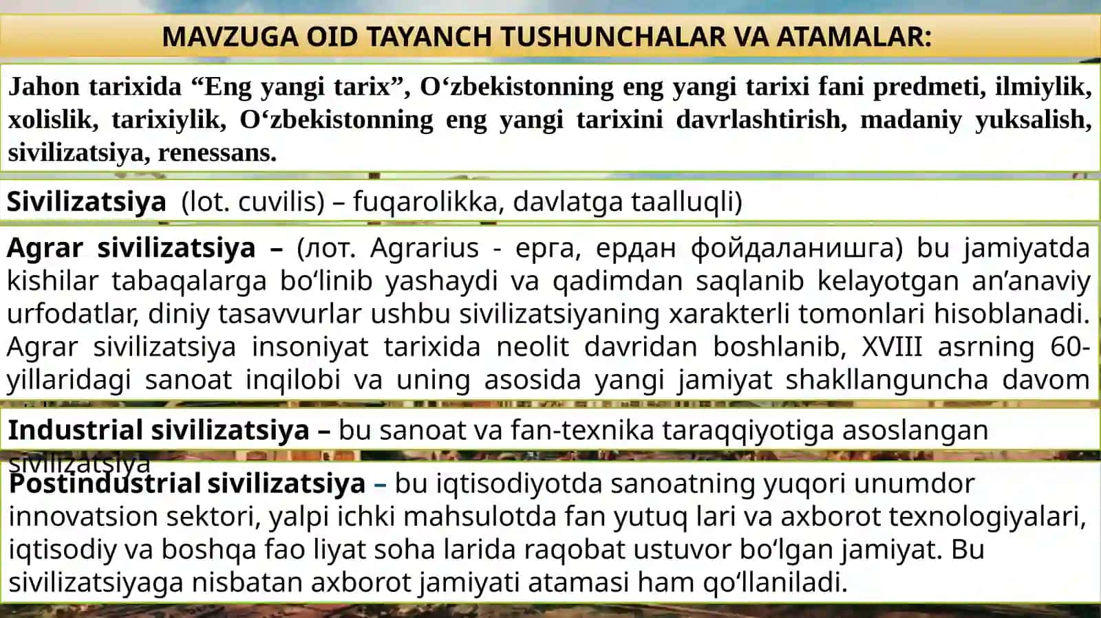 O‘ZBEKISTONNING ENG YANGI TARIXI 3