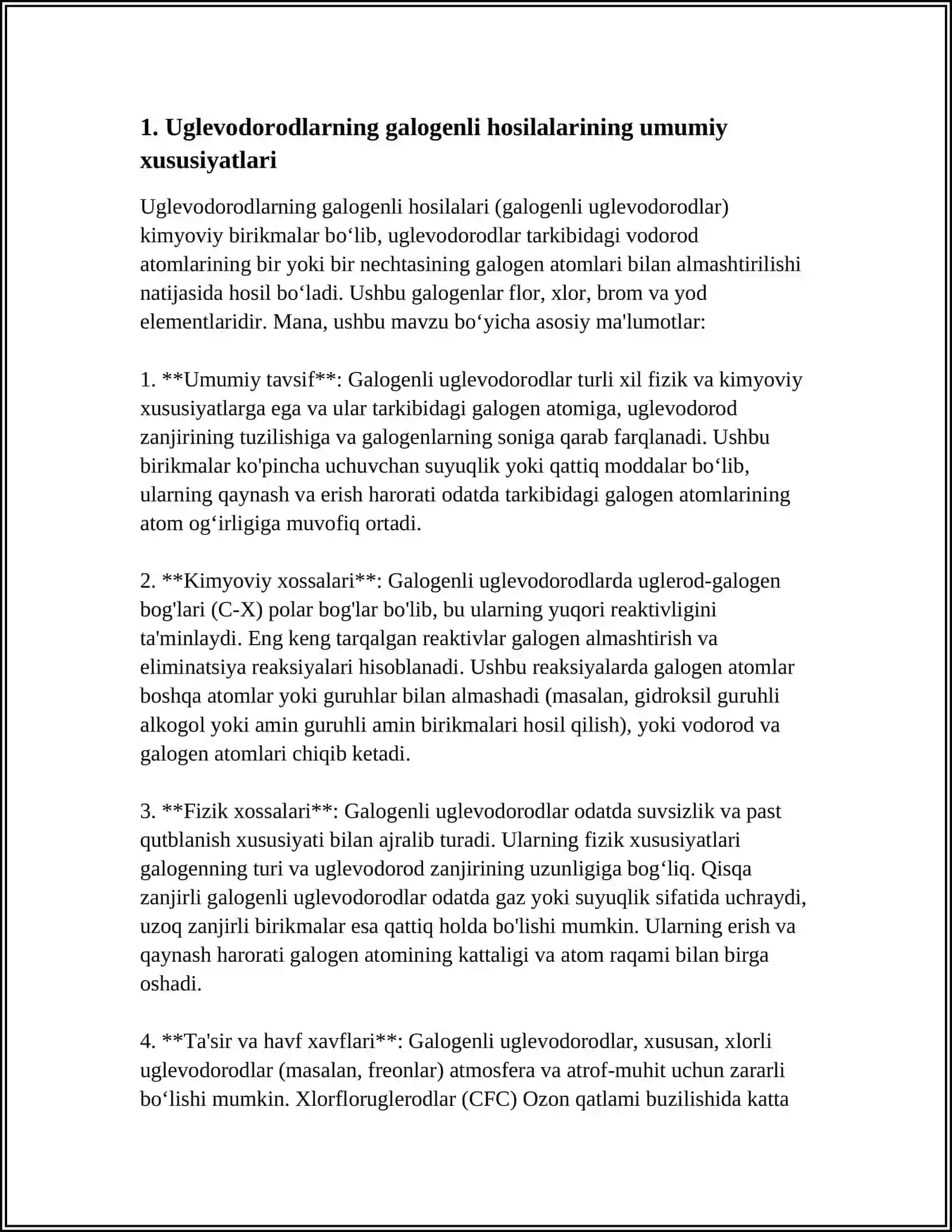 Uglevodorodlarning galogenli hosilalari 3