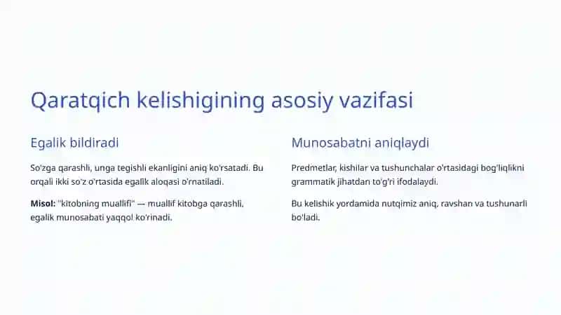 Qaratqich kelishigi 3