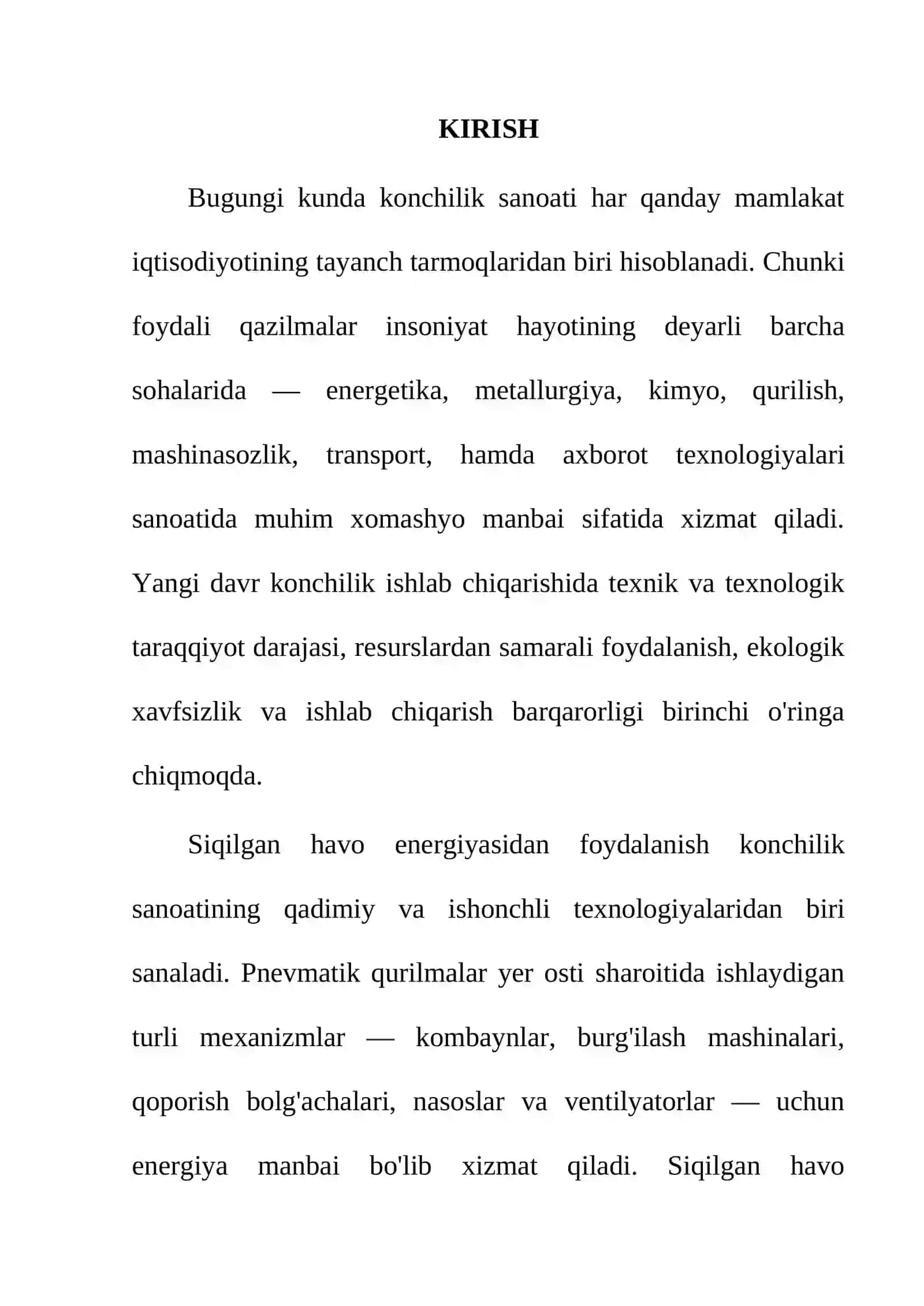Shaxtada bosh kompressor qurilmasi haqida umumiy ma'lumot 3