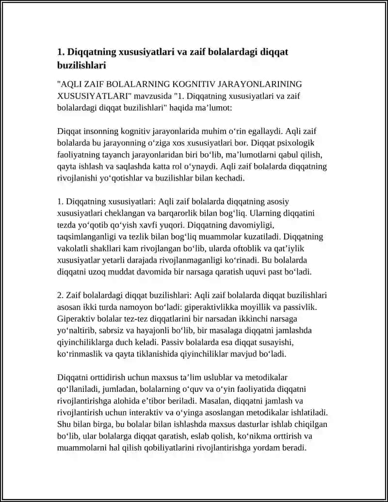 AQLI ZAIF BOLALARNING KOGNITIV JARAYONLARINING XUSUSIYATLARI 3