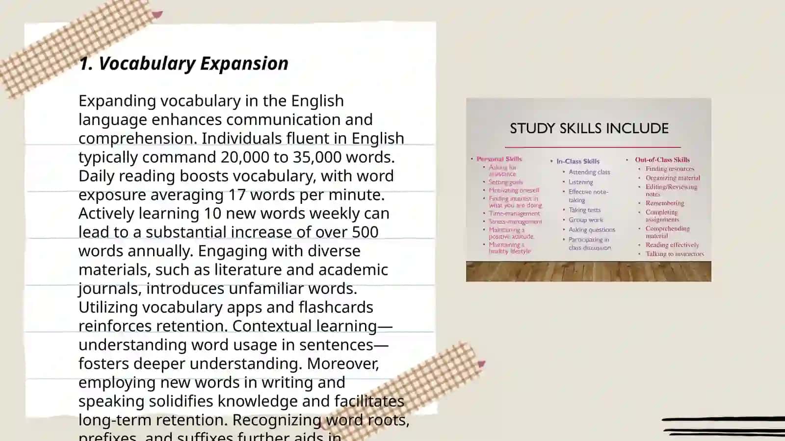 Word skills 3