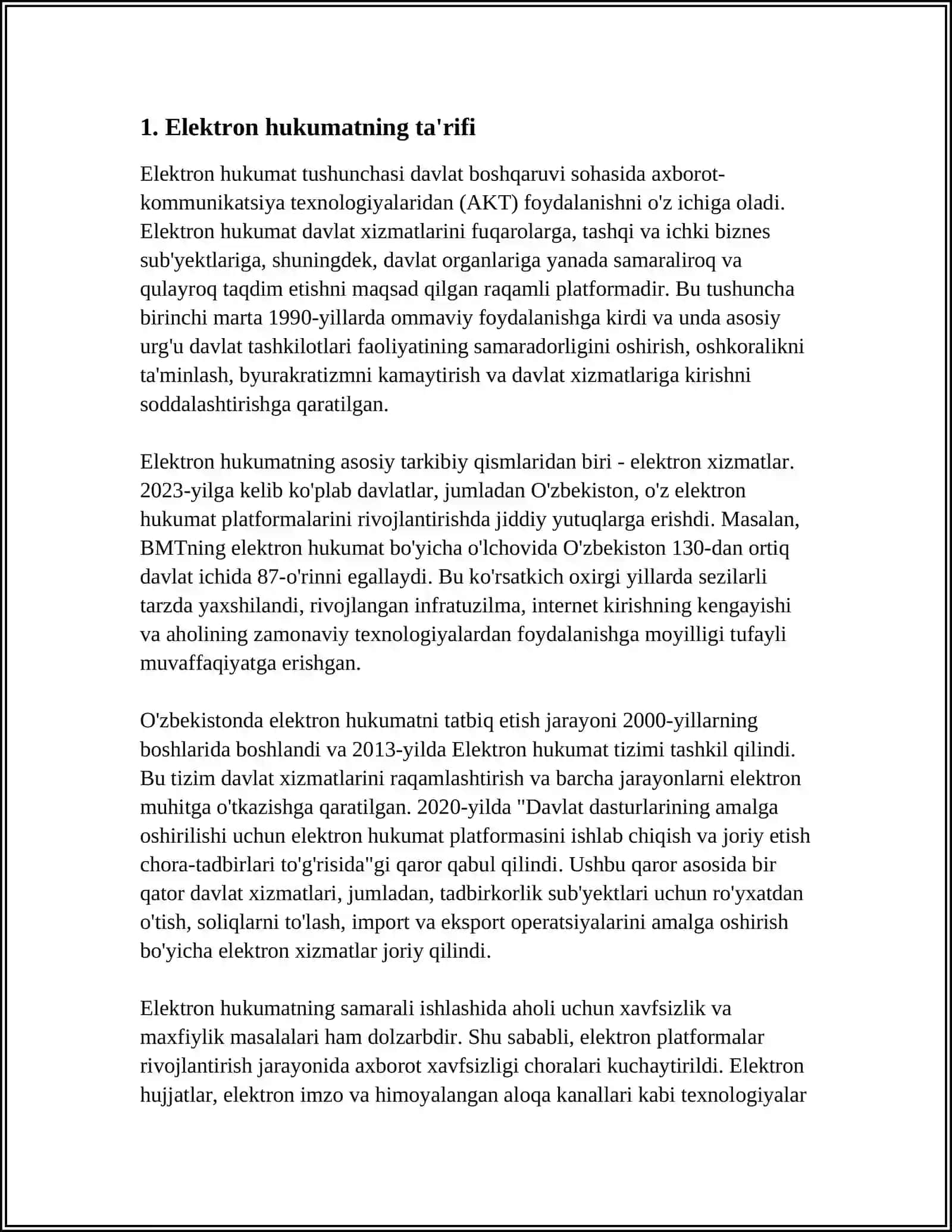 Elektron Hukumat Tushunchasi Va Vazifalari 3