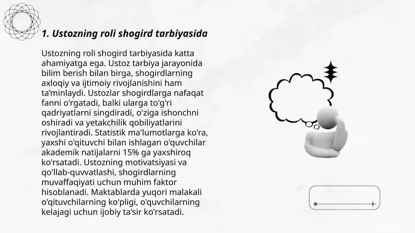 Muslihiddin Sa'diy Sheroziyning - Guliston asarida ustoz va shogird haqidagi Diyarova Sharofat 3