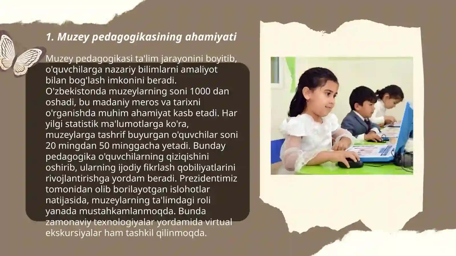 Muzey pedagogika ta'lim va tarbiya nazariyasi hamda pedagogika talimi 3