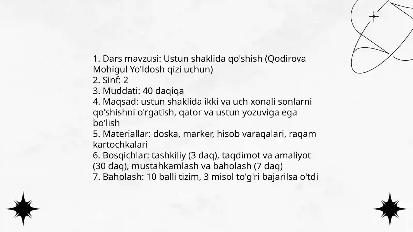 Ustun shaklida qo'shish 3