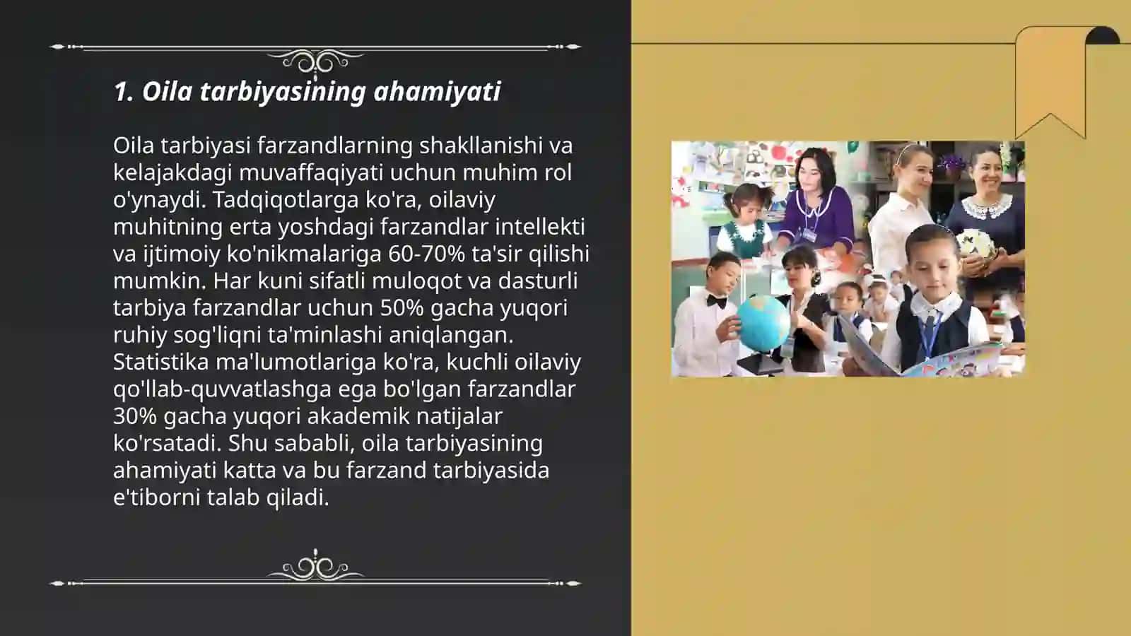 Oila tarbiyasini tashkil etish metodlari 3