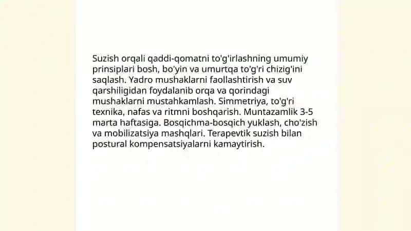Suzish orqali qaddi-qomatni tóg'irlash 3