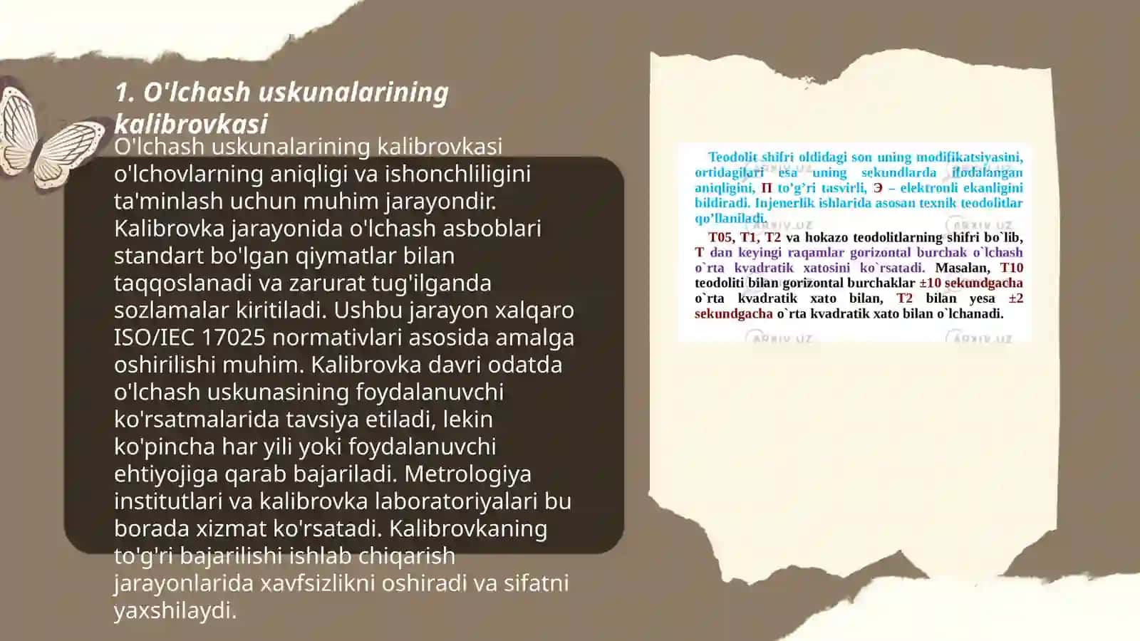 O‘lchash uskunalarining kalibrovkasi 3