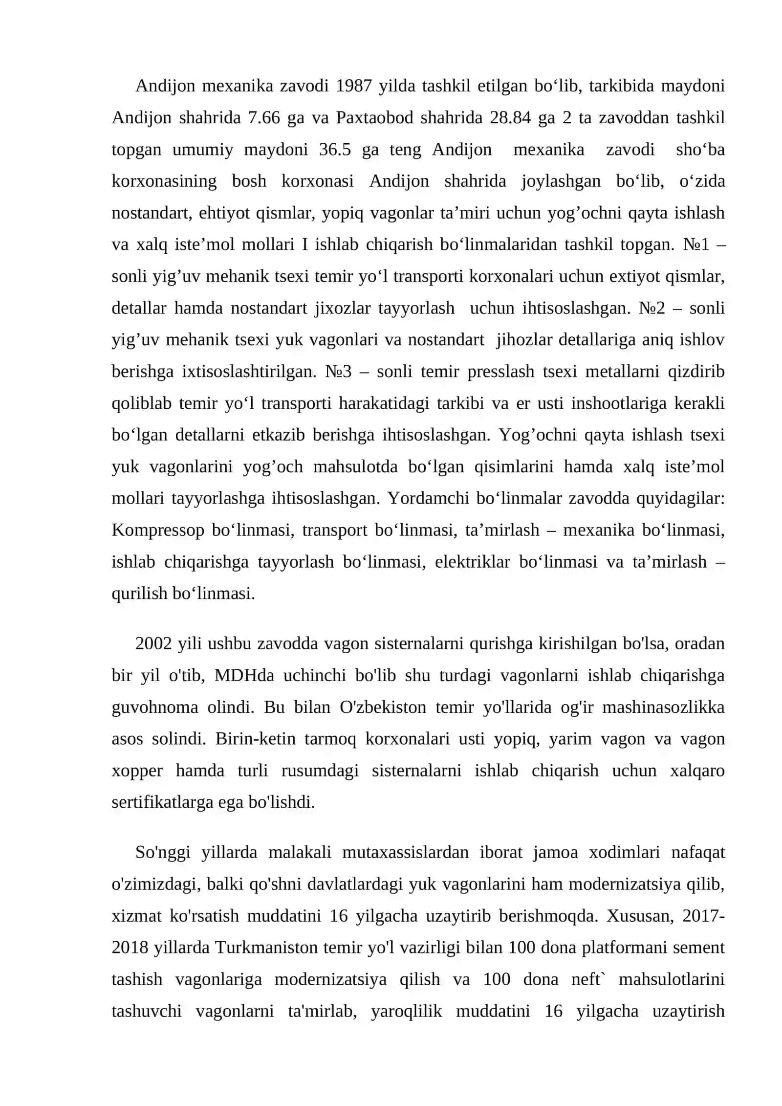 Andijon Mexanika zavodi 3